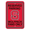 thumbnail image 1 of North Carolina State Wolfpack 12" X 18" Plastic Parking Sign, 1 of 2