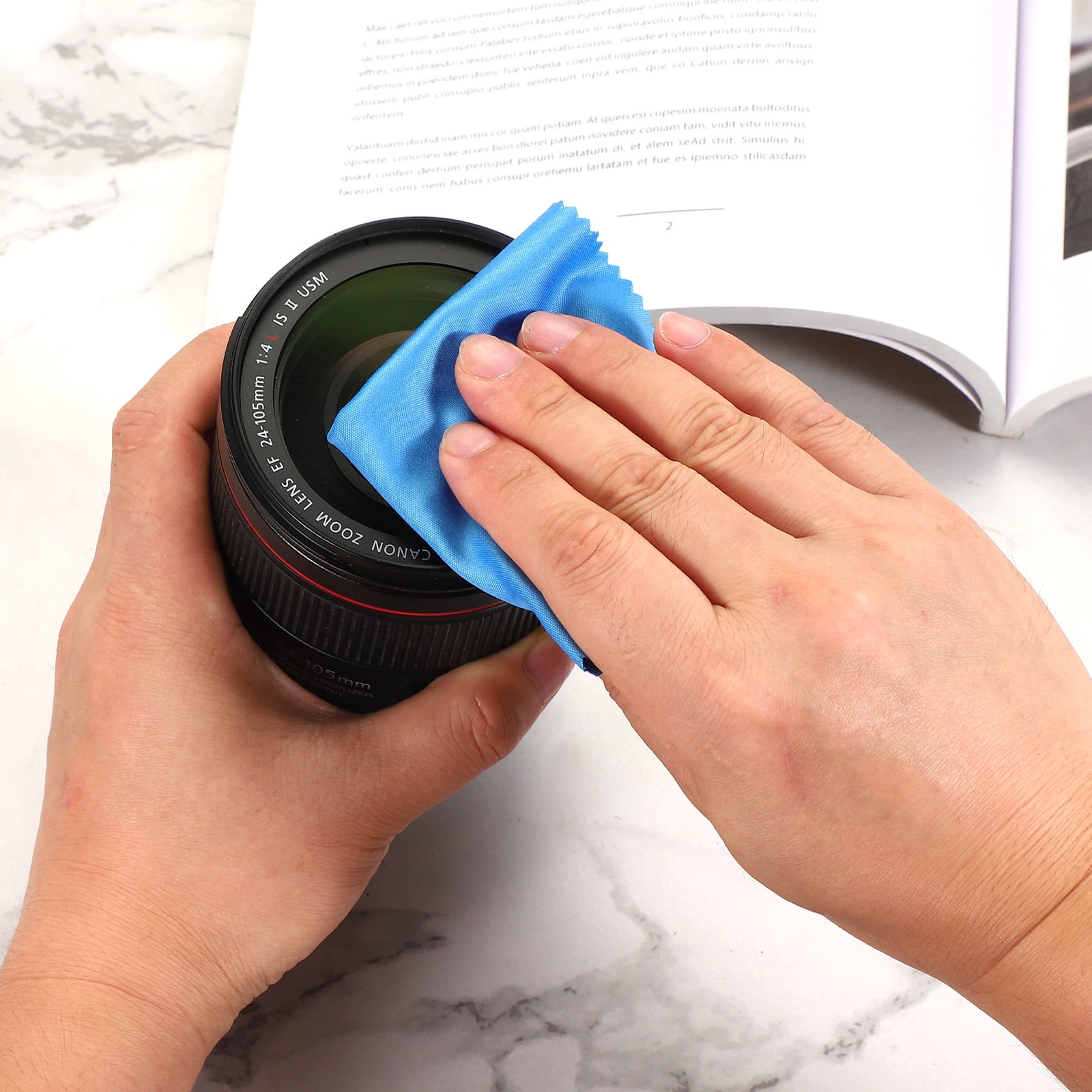 Unique Bargains Eyeglass Microfiber Cleaning Cloth for Camera Lenses, Glasses Yellow