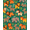 Teal, Pattern 2, variant on ODIKA 4'x6' Machine Washable Non-Slip Area Rug, Tropical Rainforest Explorer Map Design with Hidden Animal Characters High Traffic Rug, Yellow, 728544
