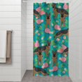 thumbnail image 2 of German Shepherd Dog and Flower Shower Curtain 36"x72" ,Bathroom Decorative Shower Curtains Set with 12 Hooks,Modern Waterproof Washable Shower Curtain, 2 of 6