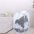 thumbnail image 2 of 2Pcs Mesh Popup Laundry Hamper, Foldable Portable Dirty Clothes Basket Collapsible Dirty Clothes Hamper for Bedroom, Kids Room, College Dormitory and Travel, 2 of 5