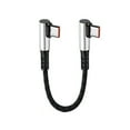 thumbnail image 1 of Câble de Recharge Rapide USB vers Type C Coude à 90 Degrés Court CordZZA7 Données, 1 of 7