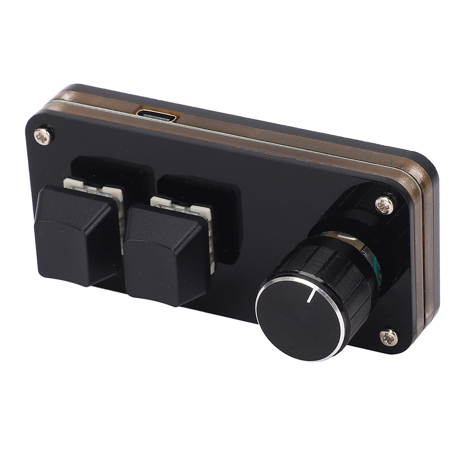 Wired Mini Mechanical Keyboard, 2 Key 1 Knob 2 Key Gaming Mechanical Keyboard  for Office