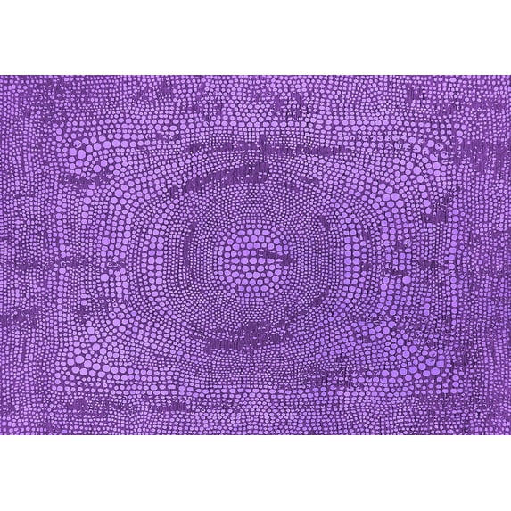 Ahgly Company Indoor Rectangle Oriental Purple Industrial Area Rugs, 8' x 12'
