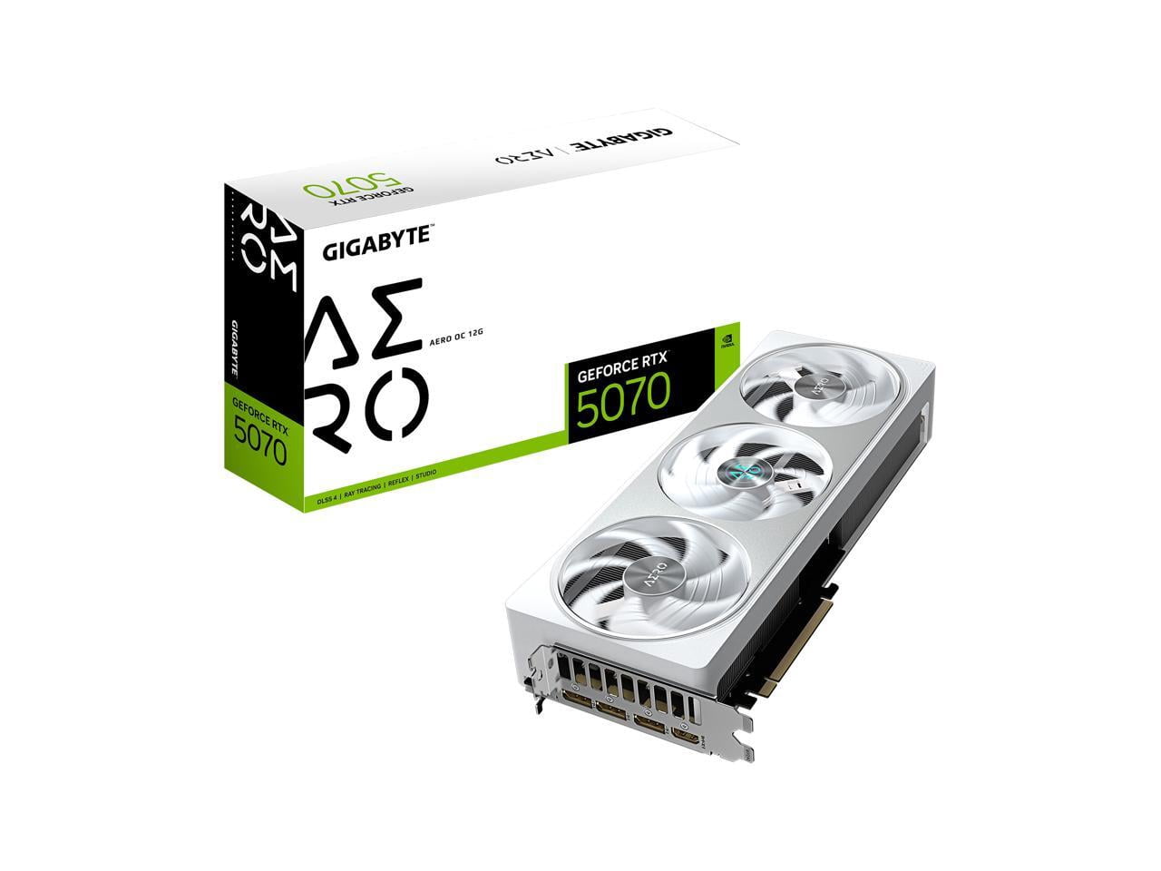 GIGABYTE GVN5070AERO OC12GD GeForce RTX 5070 AERO OC 12GB Graphics Card