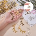 thumbnail image 3 of Kit para hacer aretes con dijes de cuerno de ciervo de 176 piezas, incluye colgantes grandes de aleación y ganchos de hierro para aretes, joyería y manualidades., 3 of 7