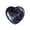 Purple, variant on Amethyst Heart-Shaped Crystal Ornament, 1-Inch Polished Healing Stone for Heart Chakra, Valentines Day Anniversary Gift, 1X Natural Rough Stone