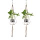 thumbnail image 2 of Colgador de planta de cáñamo hecho a mano, cesta colgante, soporte de cuerda para maceta, 2 uds., 2 of 8