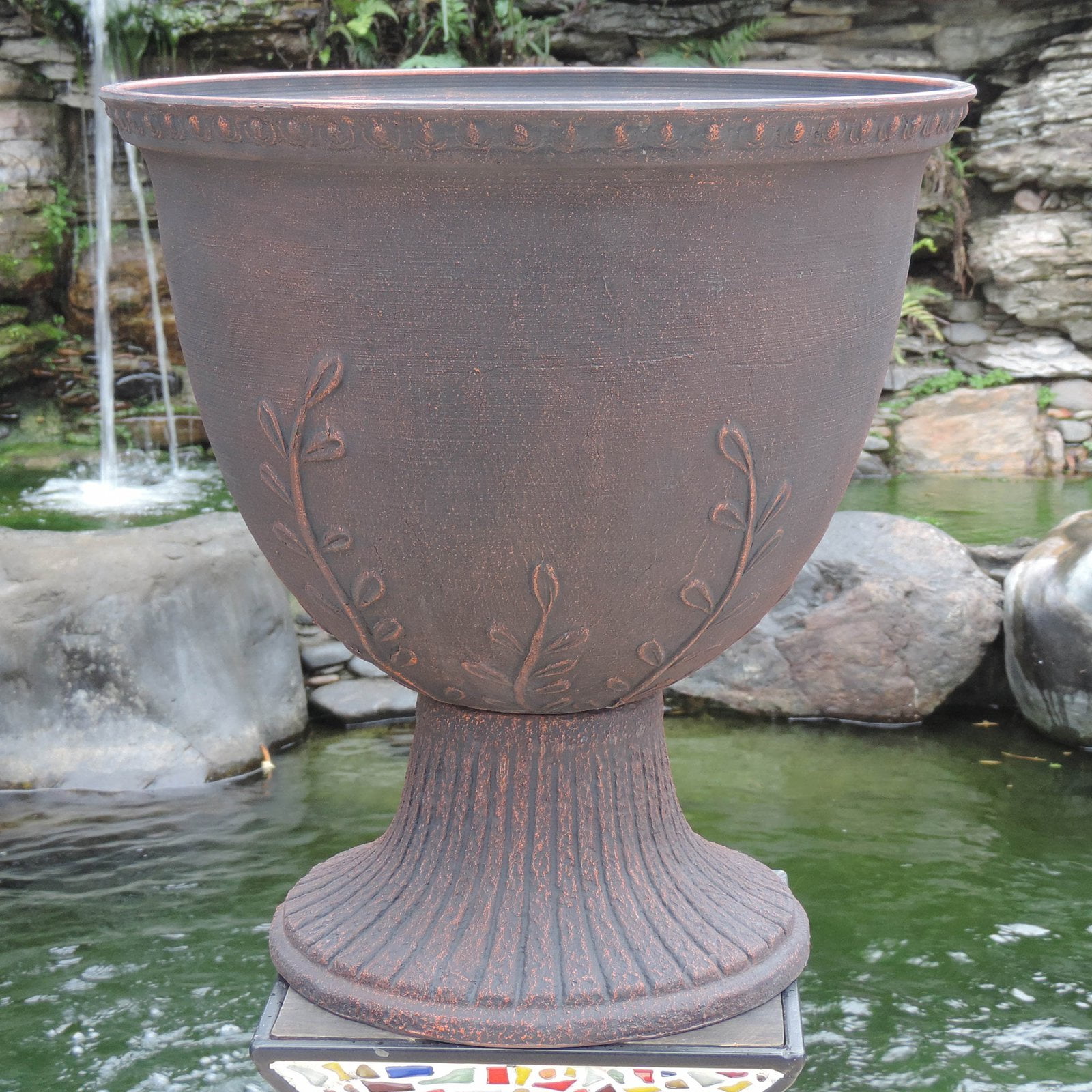 Austram Sycamore Urn Garden Planter by Griffith Creek Designs