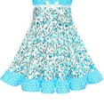 thumbnail image 5 of Girls Dress Blue Polka Dot Classic Vintage Holiday Sundress 6 Years, 5 of 6