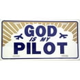 thumbnail image 1 of LP - 245 God is My Pilot License Plate - 1748, 1 of 1