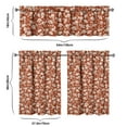 thumbnail image 6 of Kitchen Curtains 36 Inch Short - 3 Panel Set, Vintage Floral Butterfly Bee Botanical Print, Rod Pocket Window Curtain for Farmhouse, Modern Rustic, Spring Summer Decor, Easy Wash, 6 of 6