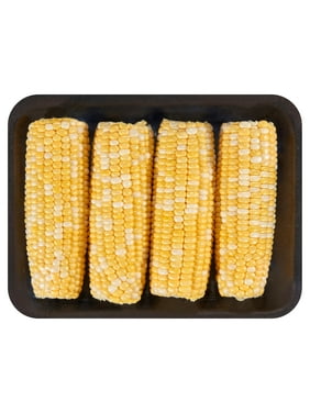 Fresh Sweet Corn on the Cob, (4 Count Tray)