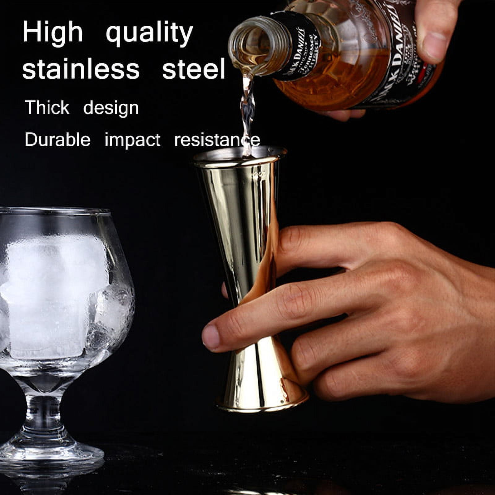 Stainless Steel Cocktail jiggers, LIOUCBD Double Sided Jigger for  Bartending, Japanese Style Slim Shot Measure jigger, 2/1 oz Dual Measuring  Cup for Bar Party Wine Cocktail Drink Shaker (Silver) - Yahoo Shopping