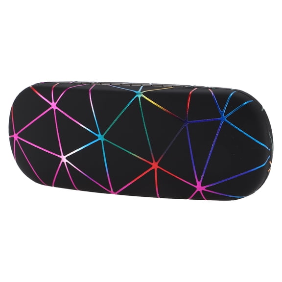 Unique Bargains Colorful Eyeglasses Case Lightweight Eyeglasses Storage 6.38"x2.44"x1.46" Black