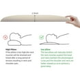 thumbnail image 5 of SUQ I OME Slim Latex Pillow - 1.5 Inch Low Profile Thin Pillow for Stomach, Back, or Side Sleepers, White, 5 of 8