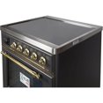 thumbnail image 2 of ILVE Majestic II 30" Electric Glass Door Metal Range in Matte Graphite/Brass, 2 of 3