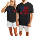 thumbnail image 3 of Casual Printed Short Sleeve Crew Neck Loose Fit Tee For And, 3 of 4
