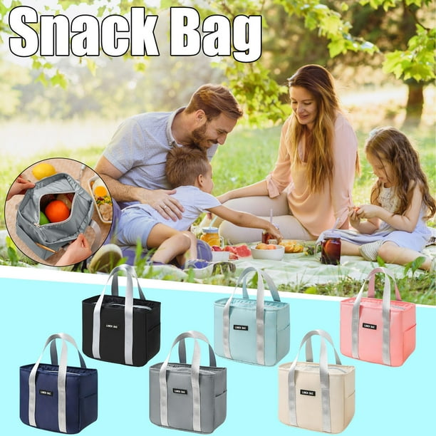 Xihbxyly Bolsa de Almuerzo Portátil, Diseño Térmico Aislante, Mantiene La Comida Fresca, Compacta y Práctica, Multiusos para El Trabajo, Viajes y La Escuela, Tamaño 23 X 20 X 14 Cm.