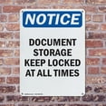 thumbnail image 4 of (2 Pack) Document Storage Keep Locked At OSHA Notice Sign 12 Inch X 18 Inch Indoor / Outdoor Rust-Free Aluminum Metal Signs for Workplace, Workshop, and Construction Site, Made in the, 4 of 8