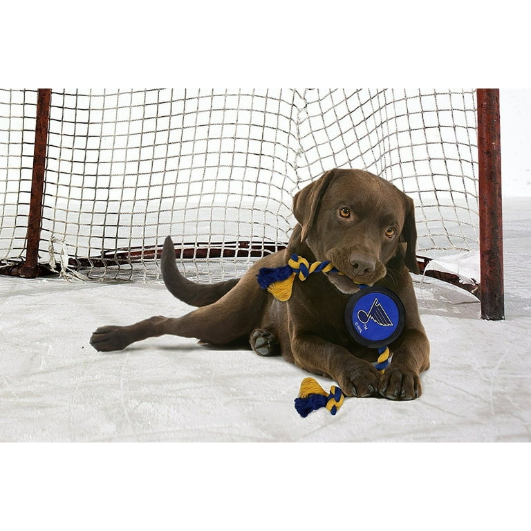 Pets First NHL St.Louis Blues Hockey Puck Toy - Heavy-Duty Durable