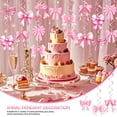 thumbnail image 4 of Pink Bow Birthday Decorations,  32PCS Pink Bow Hanging Swirls Set, Bow Party Decorations for Girl Birthday Wedding Valentine's Day Dance Party Favor Supplies, 4 of 14