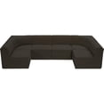 thumbnail image 5 of Meridian Furniture Ollie Brown Boucle Fabric Modular Sectional, 5 of 12