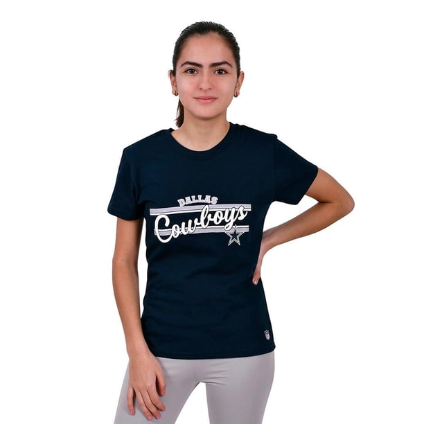 Playera para Mujer NFL Talla G Azul Cowboys
