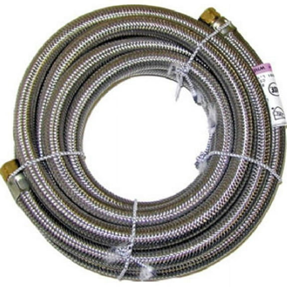 Homewerks 7253-120-14-2 Stainless Steel Ice Connector - 0.25 Compression x 120 in.