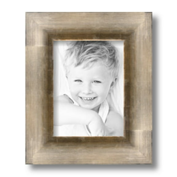 ArtToFrames 6x8" Antique Silver Picture Frame, Silver Wood Poster Frame, with Regular Glass and 2 (FBPL-4944)