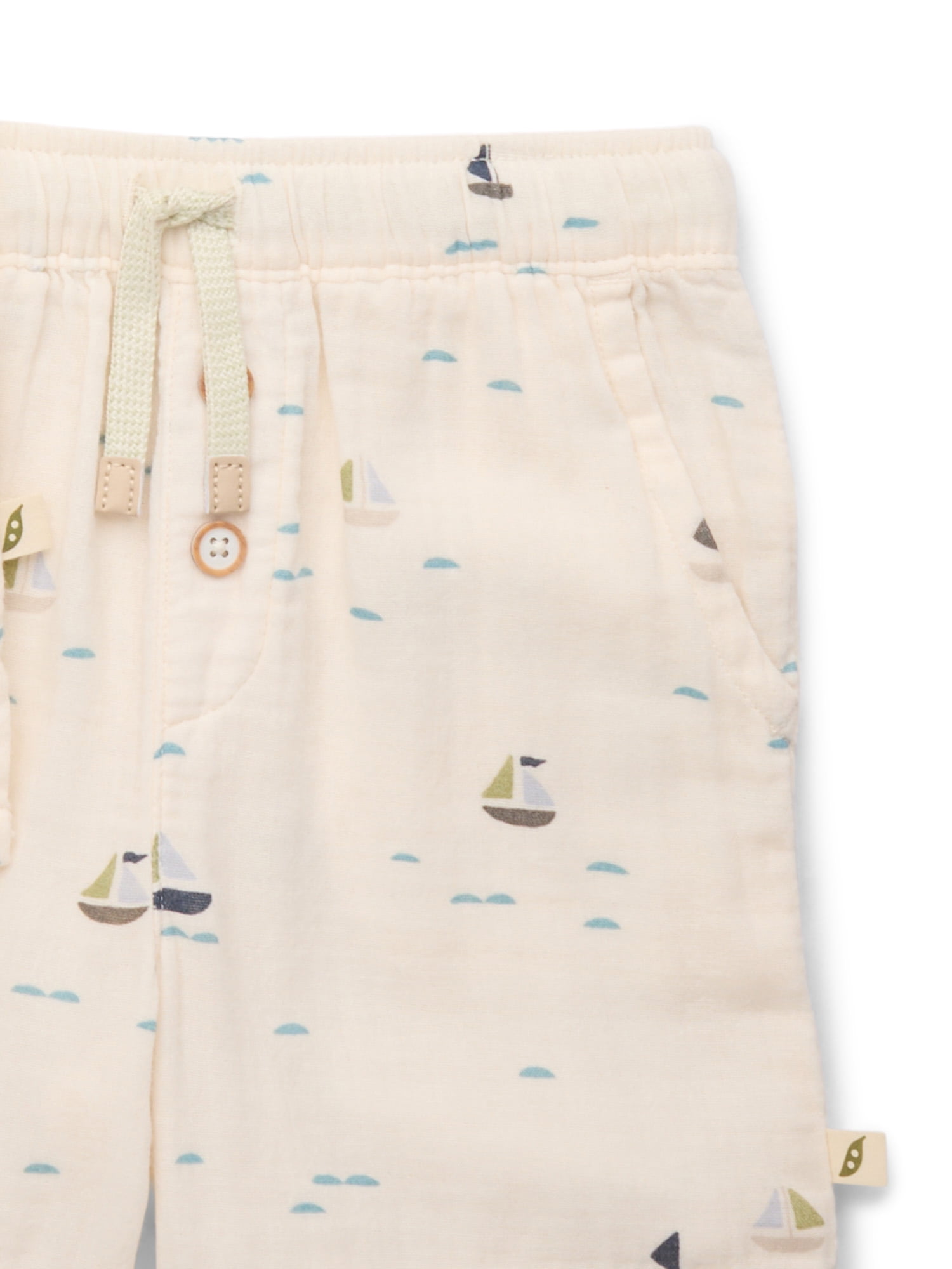 easy-peasy Toddler Boys’ Organic Cotton Shirt and Shorts Outfit Set, 2-Piece, Sizes 18M-5T