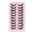 thumbnail image 1 of CAIROYAR 10 pares de pestañas postizas estilo ruso, pestañas postizas con rizo en forma de D, pestañas rizadas reutilizables, pestañas completas A3U8 esponjosas, 1 of 7