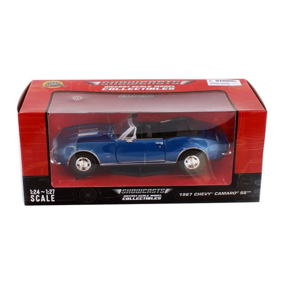1967 Chevy Camaro SS Convertible, Blue - Showcasts 77301BU - 1/24 Scale Diecast Model Car