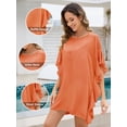 thumbnail image 3 of Justay Story Women's Swimsuit Cover Up Bathing Beach Vacation Swim Coverup for Women Batwing Sleeves, 3 of 7