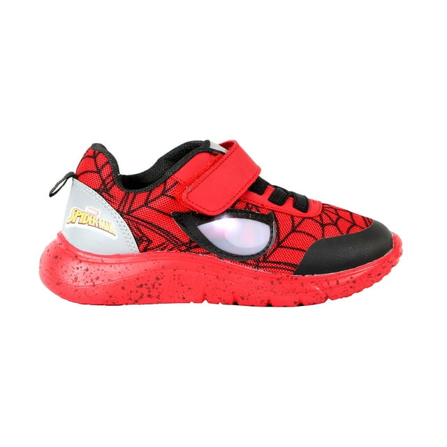 Tenis Niño Spiderman Marvel Led Luces M-15707 Talla 17 cm ROJO