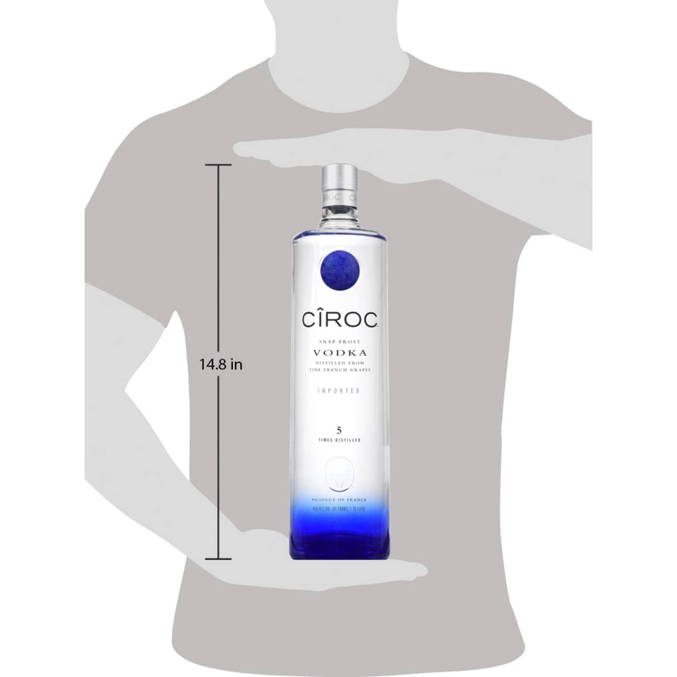 CIROC Ultra-Premium Vodka, 1.75 L, 40% ABV - Walmart.com