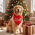 thumbnail image 6 of Racsoh Christmas Pet Bandana, Festive Dog Neck Scarf with Reindeer Print, Soft Triangle Bib for Small Medium Cats, for Party Photo Winter Decor (Red B), 6 of 7
