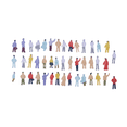 thumbnail image 2 of New 400pcs Painted Model Train People Figures Scale N (1 to 150), 2 of 8