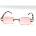 thumbnail image 2 of Diamond Sunglasses Men Hip Hop Shades Square Rimless, 2 of 3