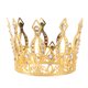 thumbnail image 1 of EeaseMX Corona de novia elegante con pedrería, tocado hueco para mujer para fiesta de bodas (estilo adulto dorado), 1 of 8