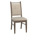 thumbnail image 3 of Weston Home Alta Wood Finish Beige Fabric Dining Chair, Set of 2, Walnut, 3 of 8