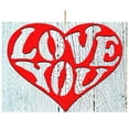 thumbnail image 1 of Designocracy 99733-M Heart of Love Wooden Magnet, 1 of 1