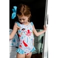 thumbnail image 4 of Millie Loves Lily Female Ice Blue Mermaid Ruffle-Accent Swimsuit One-piece UPF 50, Sizes 2T-10, 4 of 8