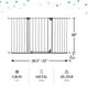 thumbnail image 3 of Ingenuity Summer Infant Central Station Stairway Wall, Banister, or Doorway Simple to Secure Safety Pet and Baby Gate with 3 Extension Frames, Gray, 3 of 5