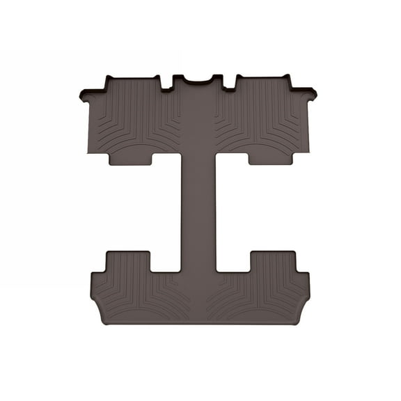 WeatherTech Custom Fit FloorLiners compatible with 2025-2025 VW ID. Buzz - One piece - 2nd and 3rd row coverage, Cocoa