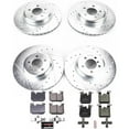 thumbnail image 3 of PowerStop Front and Rear Z23 Evolution Sport Carbon-Fiber Ceramic Brake Pad and Drilled & Slotted Rotor Kit Fits: BMW Select Models K7436, 3 of 10