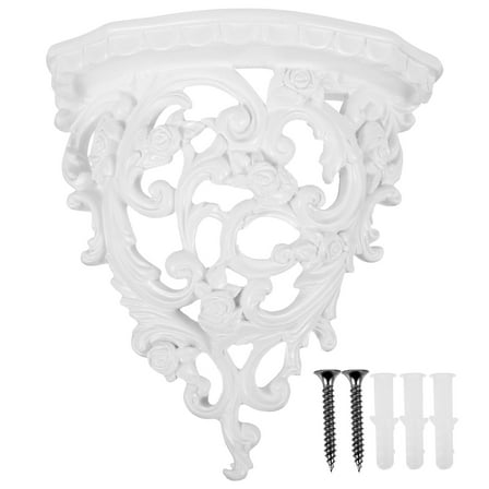 Wall Shelf Wall Art Decoration Storage Board 20.5X19CM White