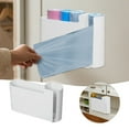 thumbnail image 1 of Wall Mounted Bag Holder Organizer Durable Waste Dispenser With Lid For Kitchen Bathroom Home Storage, 1 of 3