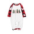 thumbnail image 3 of Odeerbi Christmas Pajamas for Family Holiday Long Sleeve Family Christmas Pajamas Matching Sets Infant Christmas Plaid Printed Blouse Tops + Pants Sleepwear Family Matching PJs Set Red, 3 of 6