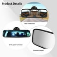 thumbnail image 4 of Anti-Glare Rear View Mirror, Universal Car Interior Mirror, Auto Rearview Mirror with Suction Cup, Adjustable Mirror for Car, SUV, Truck 7.87" / 200mm, 4 of 5